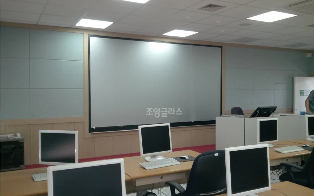 무반사 스크린유리칠판