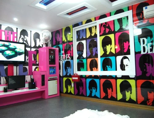 모텔객실 실사유리인테리어