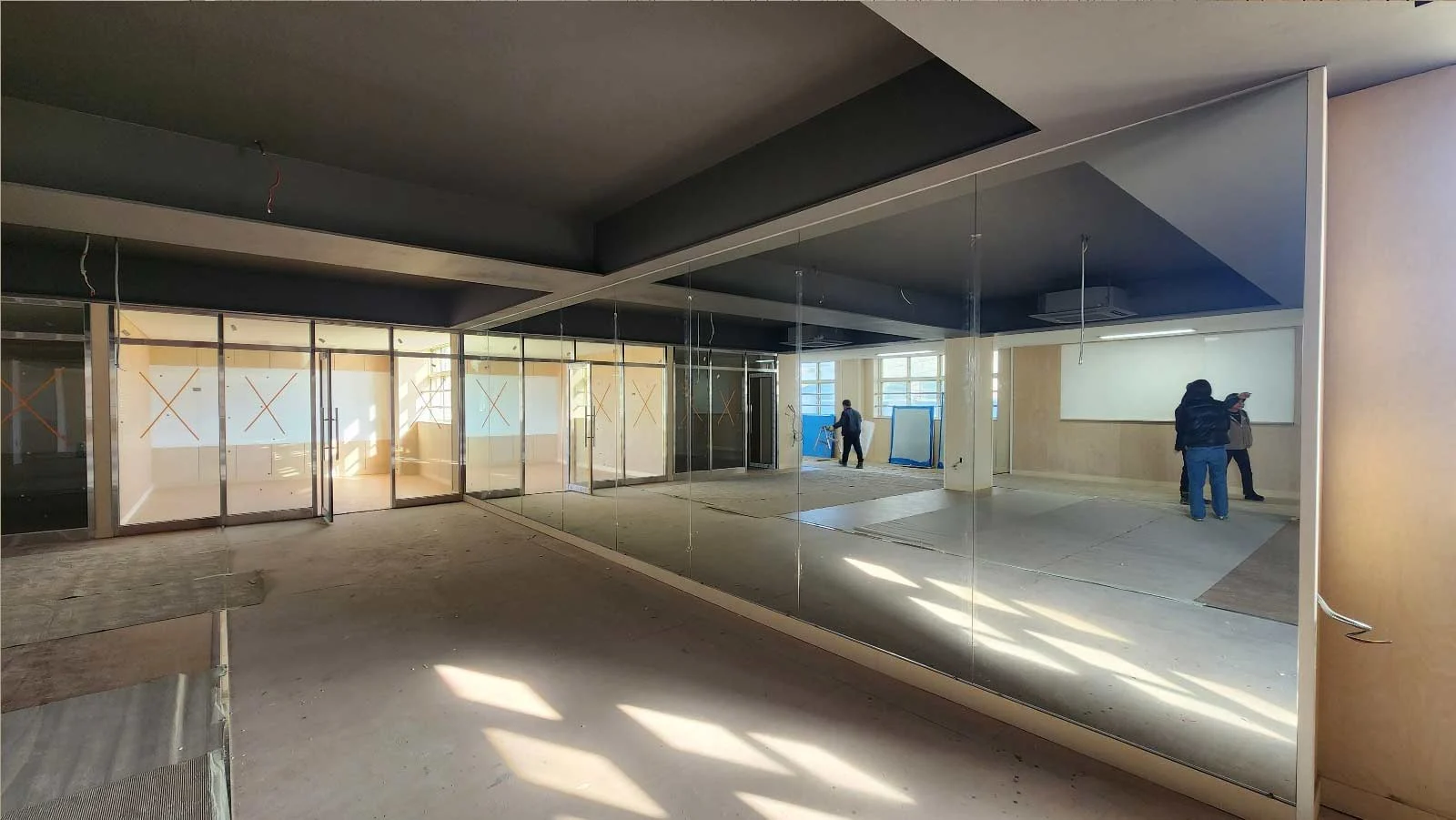 의정부여고 난반사유리칠판