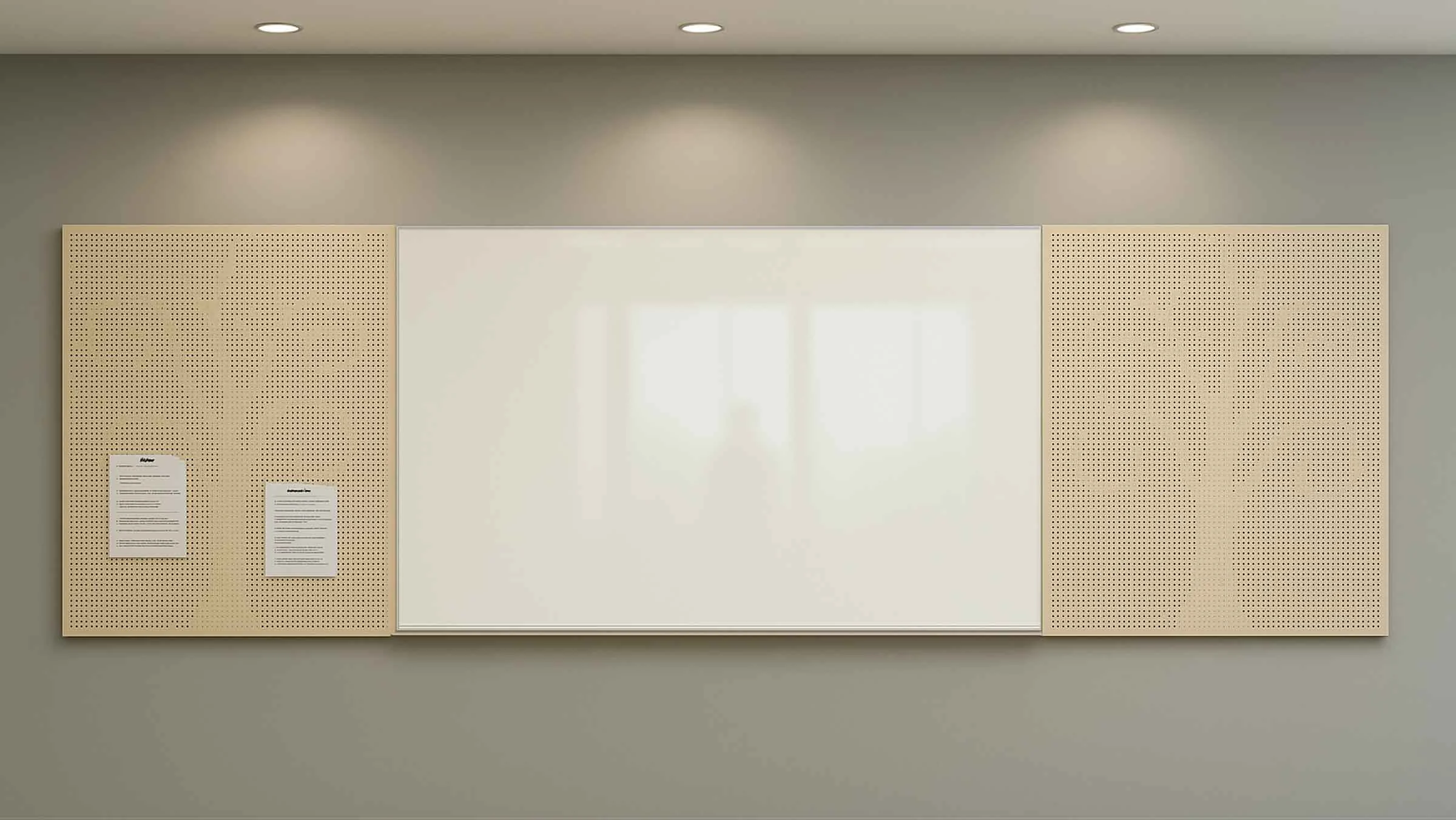 타공게시판과 유리칠판