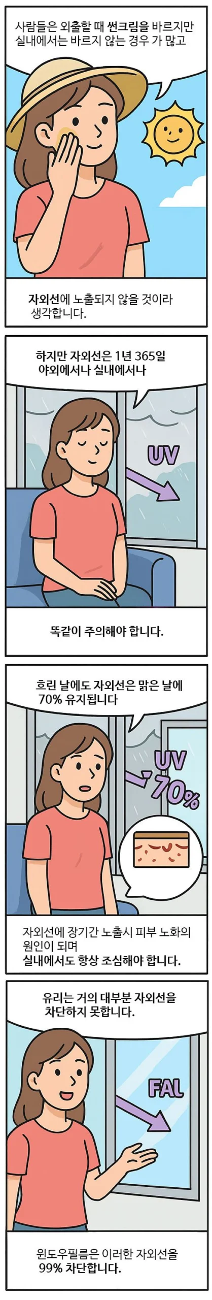 단열필름 만화설명