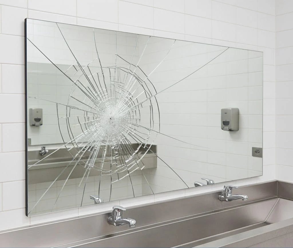 거울파손 비산방지