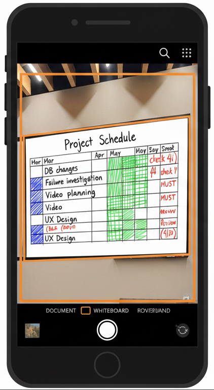 스캔 앱 촬영 유리칠판 앱 촬영