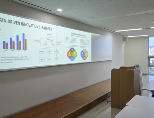 경북대학교 무반사 스크린 유리칠판 설치 사례: 완벽한 시인성의 스마트 강의 환경