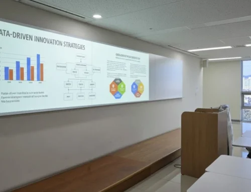 경북대학교 무반사 스크린 유리칠판 설치 사례: 완벽한 시인성의 스마트 강의 환경