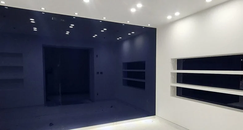 인테리어 벽면 시공용 조양글라스 백페인트글라스 상세 정보 및 컬러 샘플 보기