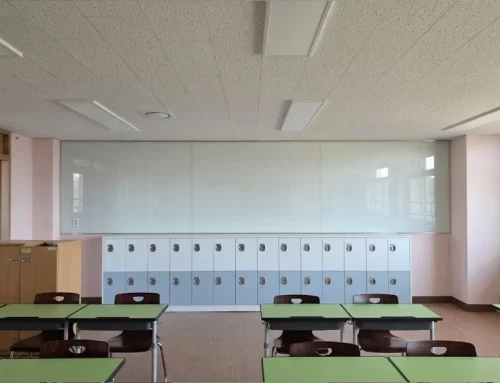 김포 마송초등학교 교실 백페인트글라스 유리게시판 맞춤 제작 시공