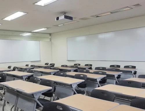 명지대학교 강의실 난반사유리칠판 제작 시공