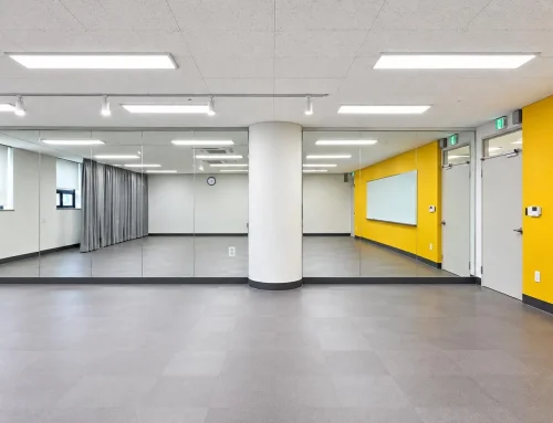 부천대학교 몽당도서관 대형 벽면거울 시공