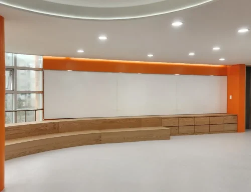 수원 정자초등학교 복도 난반사유리칠판·유리게시판 설치